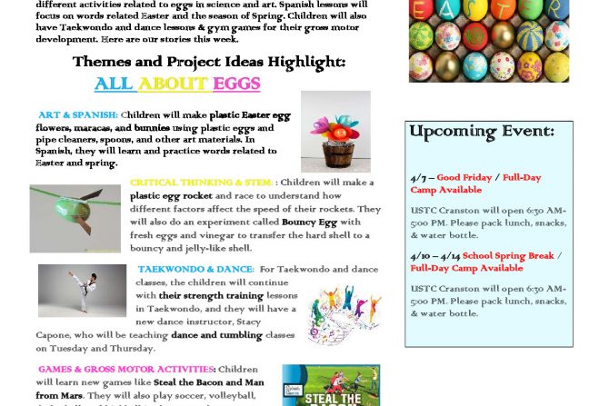 Easter & All About Eggs (4/3-4/7/2023)