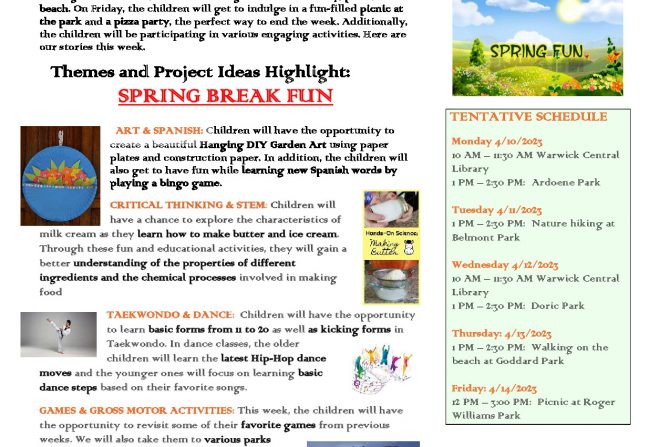 Spring Break Fun (4/10-4/14/2023)