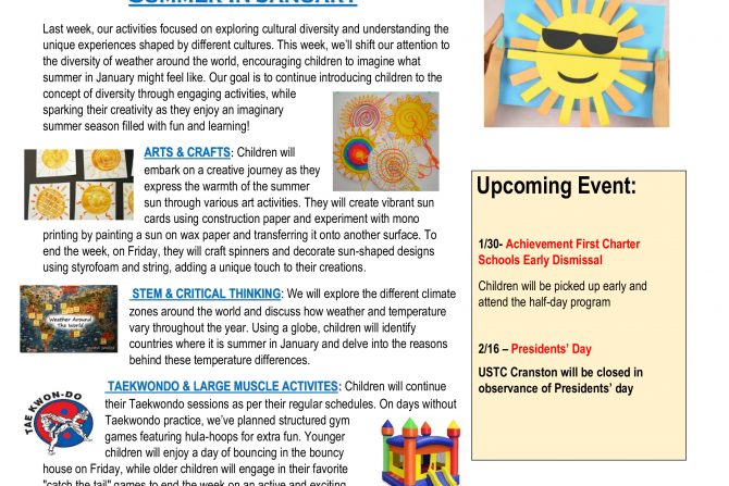 WEEKLY NEWSLETTER: Month of January 2026