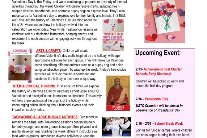 WEEKLY NEWSLETTER: Month of February 2026