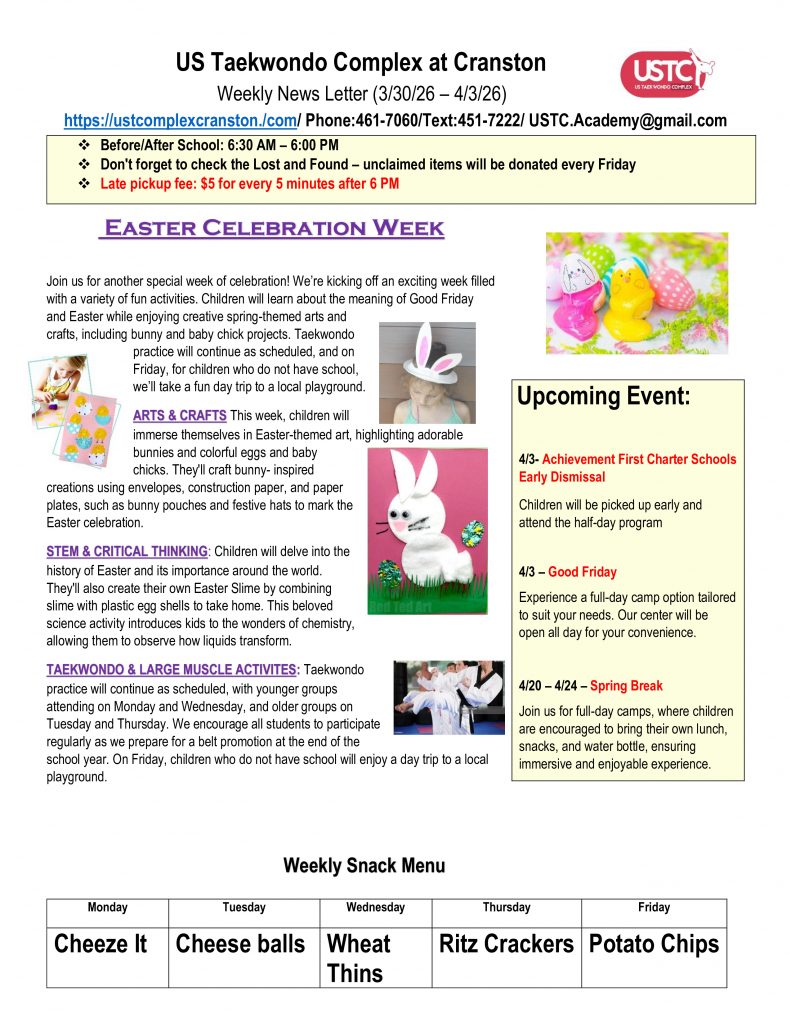 WEEKLY NEWSLETTER: Month of March 2026