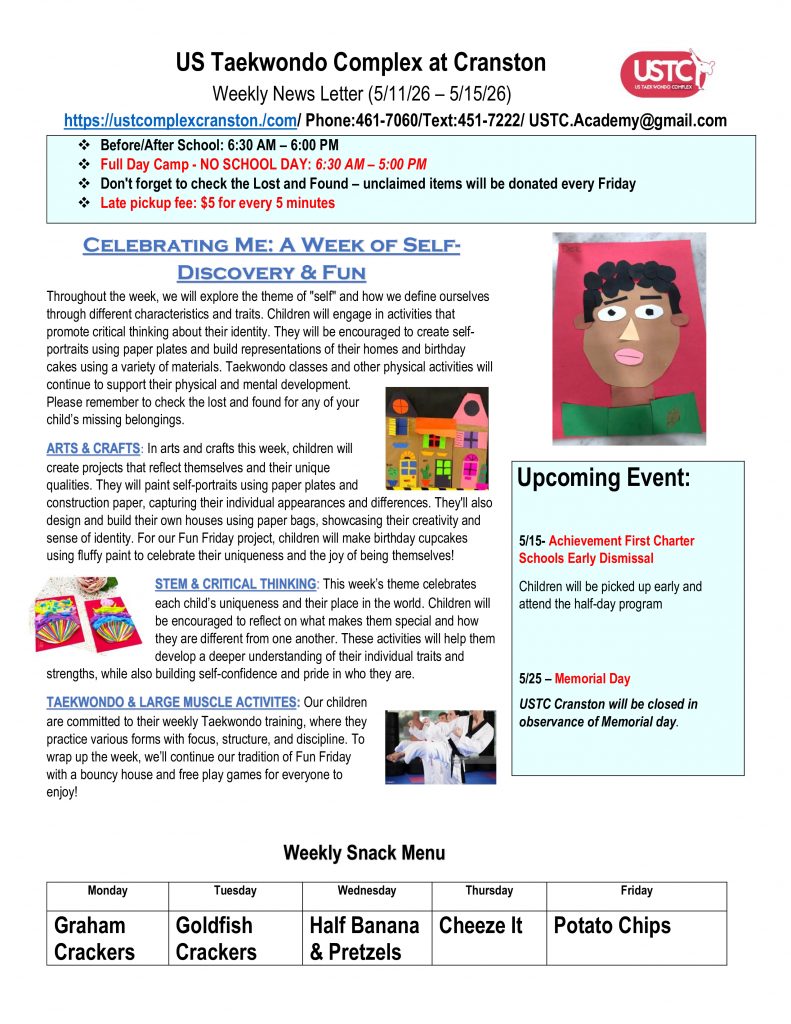 WEEKLY NEWSLETTER: Month of May 2026