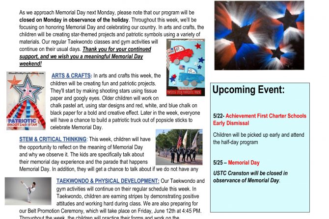 WEEKLY NEWSLETTER: Month of May 2026