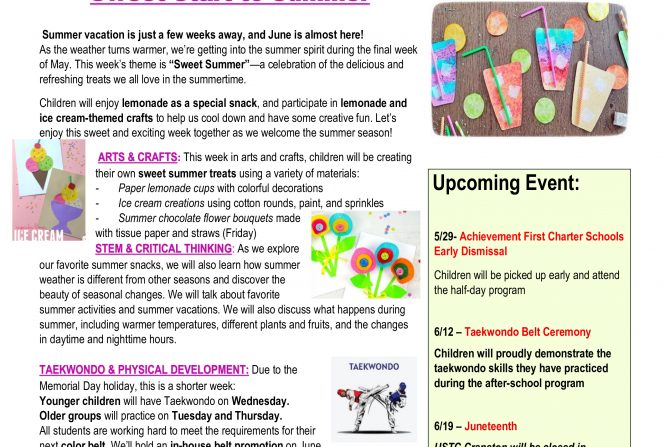 WEEKLY NEWSLETTER: Month of May 2026