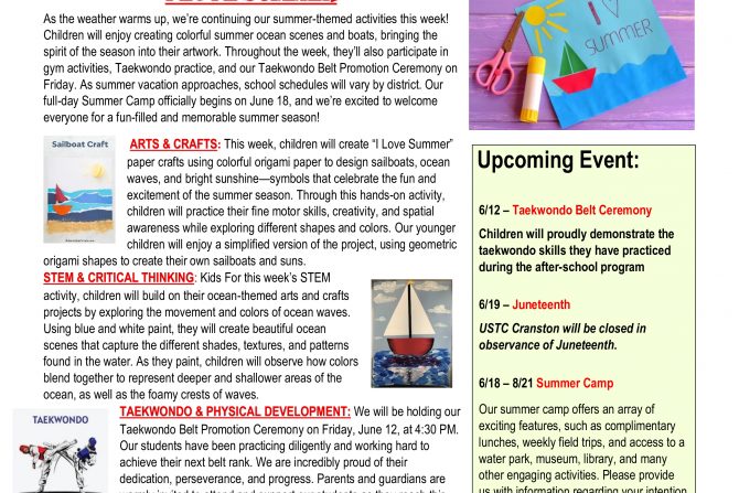 WEEKLY NEWSLETTER: Month of June 2026