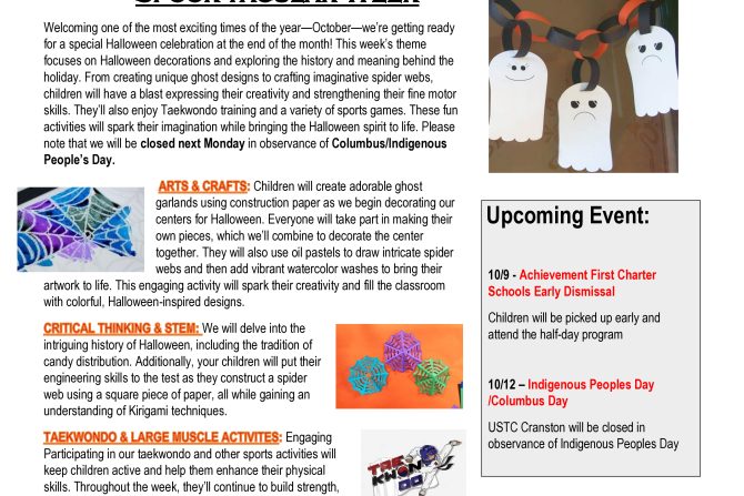 WEEKLY NEWSLETTER: Month of October 2026